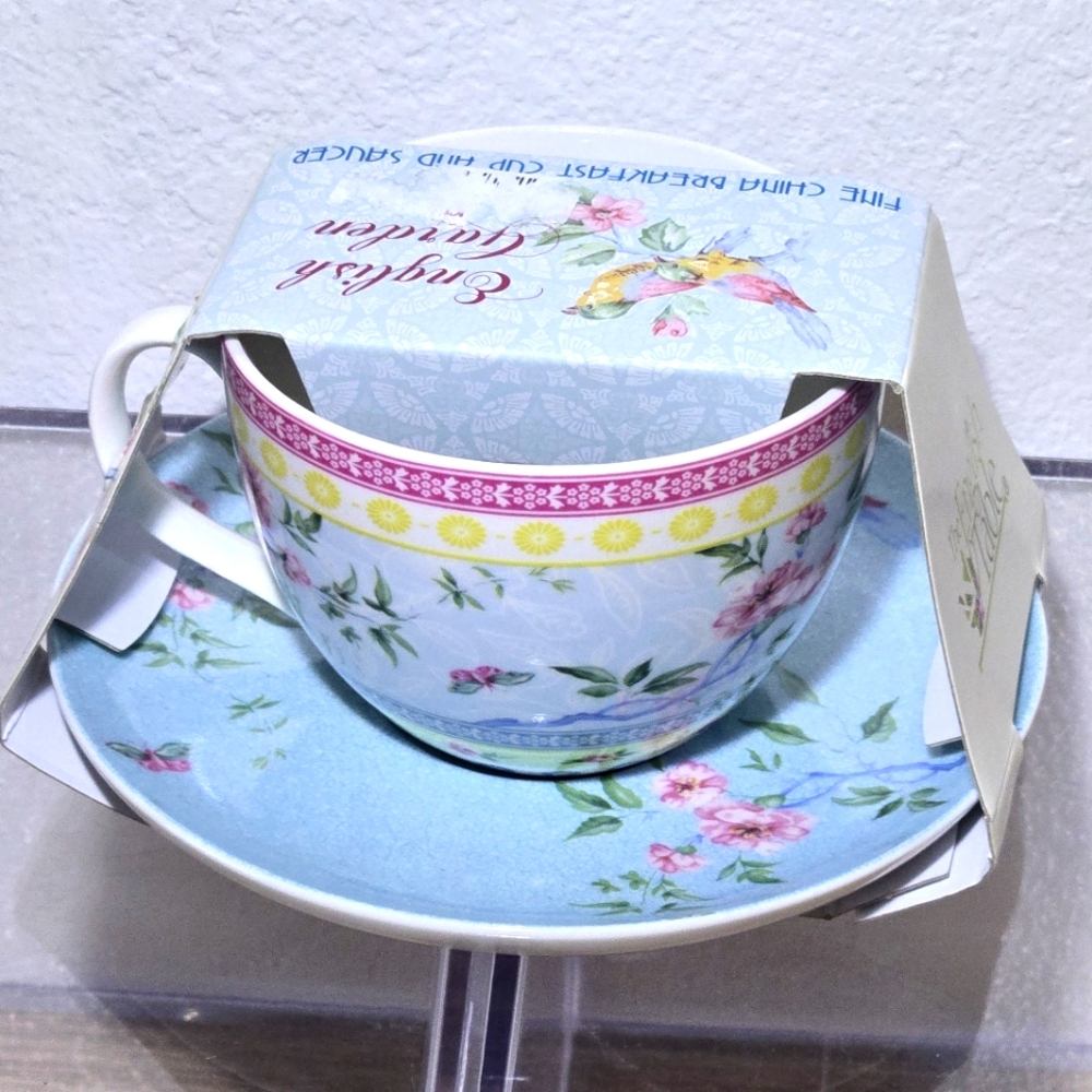 English Garden Cup & Saucer by The English Garden • NEW